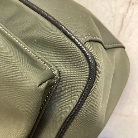 Kate spade green nylon and black backpack